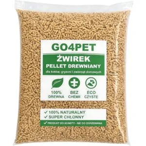 Żwirek drewniany GO4PET 10 kg Żwirek drewniany GO4PET Premium 10 kg