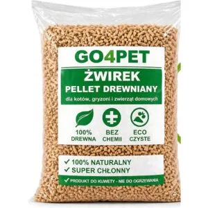 Żwirek drewniany GO4PET 15 kg Żwirek drewniany GO4PET Premium 15 kg
