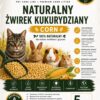 Etykieta GO4PET Corn Golden - żwirek kukurydziany Etykieta opakowania żwirku kukurydzianego GO4PET Corn Golden